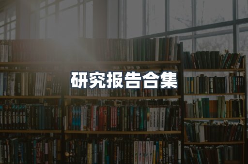研究报告合集